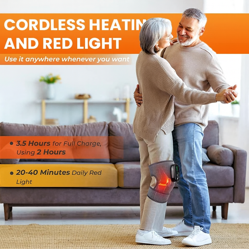 Red Light Heat and Massage Knee Wrap