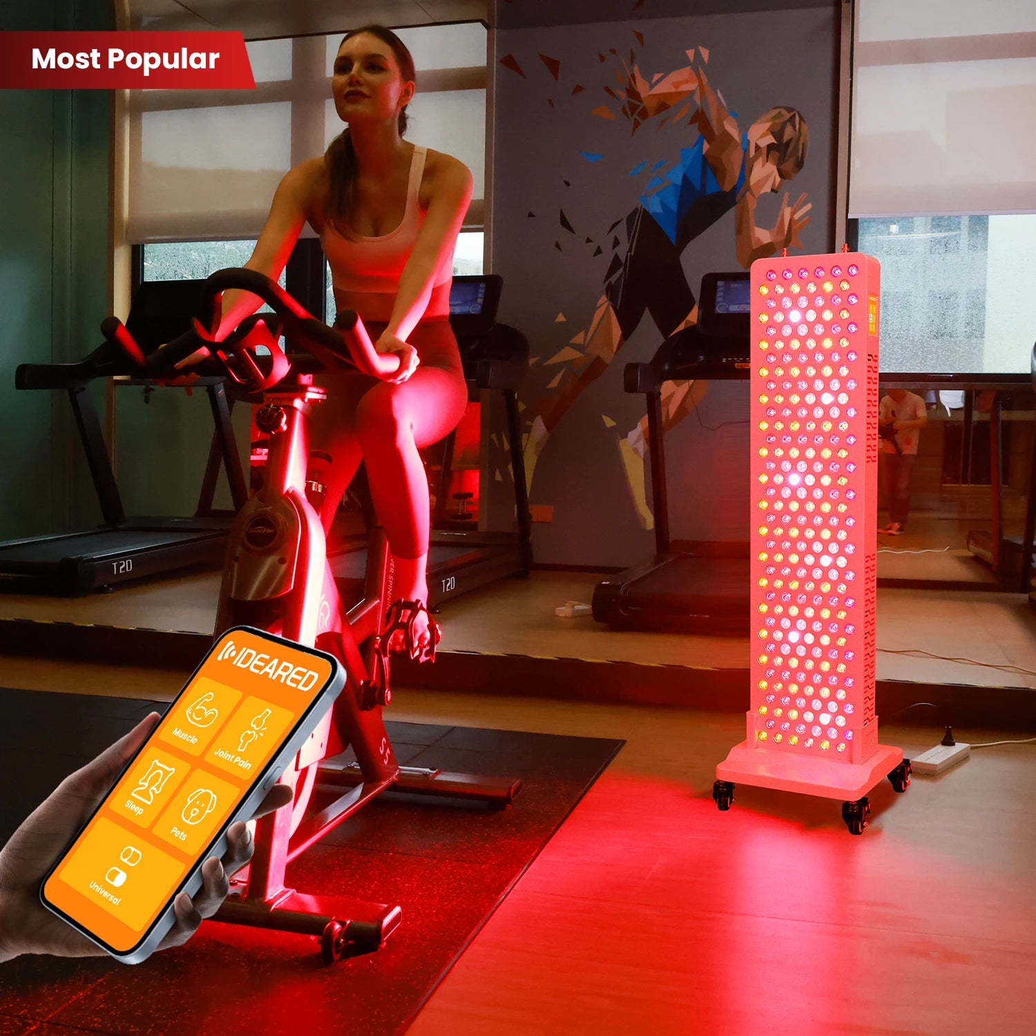 Smart Red Light Therapy Panel Roll Around