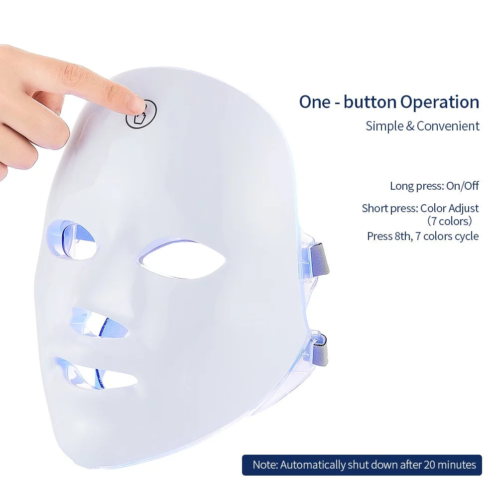Wireless LED Face And Neck Therapy Panel